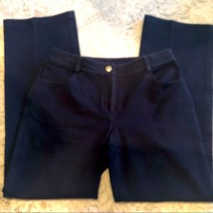 St. John stretchy navy blue trouser pants size 4